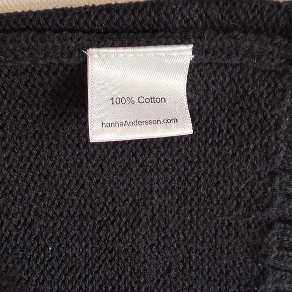 Hanna Andersson Snö Happy Holiday Black & Red Fair Isle Sweater Dress 3-6 Mos - Picture 4 of 8